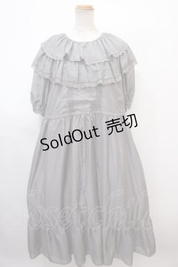 画像1: Perla nell' ostrica / フリルワンピース  グレー Y-25-02-03-092-EL-OP-SZ-ZY