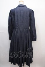 画像2: 【SALE】Perla nell' ostrica / デニムジャケットワンピース   Y-25-02-03-106-EL-OP-SZ-ZT053 (2)