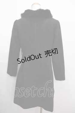 画像2: LODISPOTTO / ファー襟コート M 黒 Y-25-02-03-113-LO-CO-SZ-ZT-C040