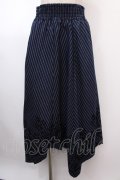 axes femme / フロッキーPTイレヘムスカート M 紺 Y-25-02-03-129-AX-SK-SZ-ZT193