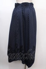 画像2: 【SALE】axes femme / フロッキーPTイレヘムスカート M 紺 Y-25-02-03-129-AX-SK-SZ-ZT193 (2)