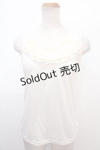 axes femme / バックモチーフレースタンク M 生成り Y-25-02-03-039-AX-TO-SZ-ZI