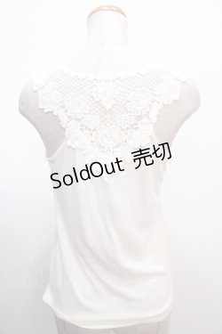 画像2: axes femme / バックモチーフレースタンク M 生成り Y-25-02-03-039-AX-TO-SZ-ZI