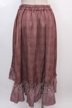 画像2: axes femme / 裾切替イレヘムスカート M ワイン Y-25-02-05-047-AX-SK-SZ-ZT052