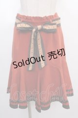 axes femme / 裾レース使いマーメイドスカート M オレンジ Y-25-02-05-055-AX-SK-SZ-ZS