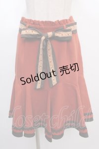 axes femme / 裾レース使いマーメイドスカート M オレンジ Y-25-02-05-055-AX-SK-SZ-ZS