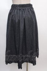 画像2: 【SALE】axes femme POETIQUE / 千鳥格子ボタンスカート M 紺 Y-25-02-05-033-AX-SK-SZ-ZH (2)
