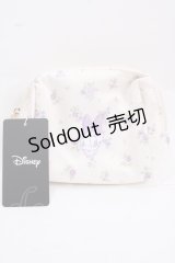 Maison de FLEUR / Daisy Duckフラワーポーチ  アイボリー Y-25-02-06-063-LO-ZA-AS-ZY