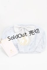 Maison de FLEUR / Cinderella/ラウンドポーチ F ブルー Y-25-02-06-069-LO-ZA-SZ-ZY