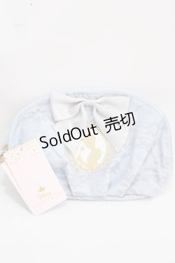画像1: Maison de FLEUR / Cinderella/ラウンドポーチ F ブルー Y-25-02-06-069-LO-ZA-SZ-ZY