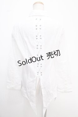 画像2: BPN / 燕尾シャツ M 白 Y-25-02-06-072-GO-BL-SZ-ZY