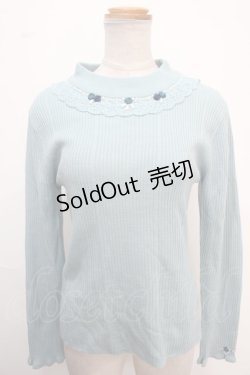 画像1: axes femme / バラボトルネックニットプルオーバー F ミント Y-25-02-06-087-AX-TO-SZ-ZT347