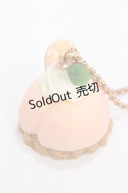 画像1: Q-pot. / ピーチプチケーキネックレス   Y-25-02-06-013-QP-AC-SZ-ZY