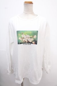 axes femme / アソートフラワーＴシャツ  白 Y-25-02-06-145-AX-TO-AS-ZI