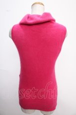 画像2: 【SALE】HYSTERIC GLAMOUR / ロゴ刺繍ハイネックノースリーブニット F ピンク Y-25-02-06-154-PU-TO-SZ-ZT098 (2)