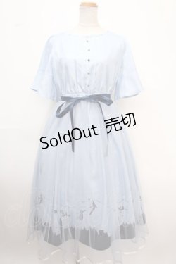 画像1: axes femme / ピーター・パン/プリントワンピース F サックス Y-25-02-06-184-AX-OP-SZ-OS