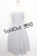 axes femme / ローズ刺繍ドッキングワンピース F ラベンダー Y-25-02-06-185-AX-OP-SZ-OS