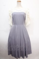 axes femme / ローズ刺繍ドッキングワンピース F ラベンダー Y-25-02-06-185-AX-OP-SZ-OS