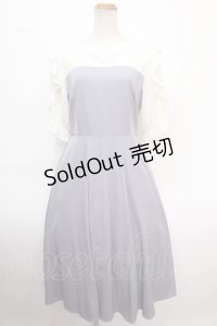 axes femme / ローズ刺繍ドッキングワンピース F ラベンダー Y-25-02-06-185-AX-OP-SZ-OS