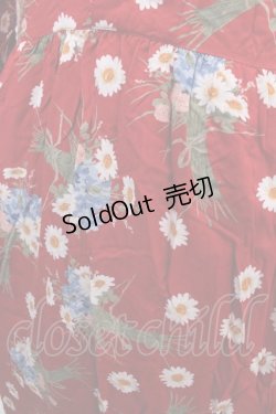 画像3: PINK HOUSE / フラワーブーケワンピース  赤 Y-25-02-06-197-LO-OP-AS-ZY