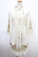 Ozz oneste / レイヤード風和チャイナワンピース  アイボリー Y-25-02-06-198-OO-OP-SZ-ZS