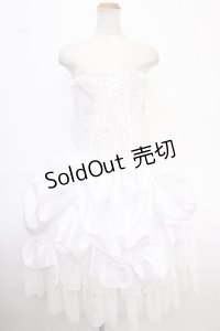 ATELIER PIERROT / Bustle Corset Dress  白 Y-25-02-06-208-EL-OP-SZ-ZY