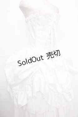 画像3: ATELIER PIERROT / Bustle Corset Dress  白 Y-25-02-06-208-EL-OP-SZ-ZY