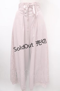 画像1: axes femme kawaii / サイドプリーツパンツ  ピンク Y-25-02-06-225-AX-PA-AS-ZH