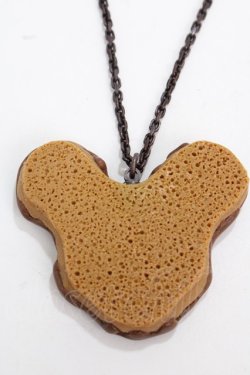画像2: Q-pot. / ミッキーマウス/チョコケーキネックレス   Y-25-02-06-022-QP-AC-SZ-ZY