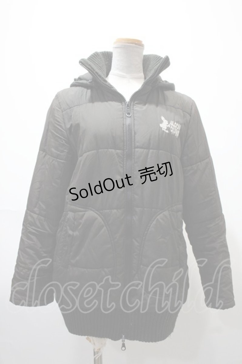 画像1: 【SALE】ALGONQUINS / ロゴ刺繍ジャンパー  黒 Y-25-02-09-056-AL-JA-AS-ZTC010 (1)