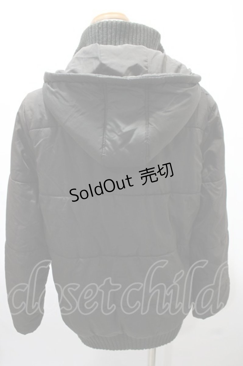 画像2: 【SALE】ALGONQUINS / ロゴ刺繍ジャンパー  黒 Y-25-02-09-056-AL-JA-AS-ZTC010 (2)