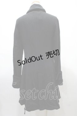 画像2: h.naoto Blood / COATサイド編み上げコート  黒 Y-25-02-09-057-HN-CO-AS-ZT-C010