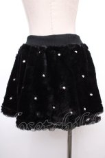 画像2: 【SALE】LISTEN FLAVOR /スタッズファースカート  黒 Y-25-02-09-076-PU-SK-AS-ZT304 (2)