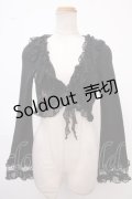 HONEY / 後ろ編み上げボレロ  黒 Y-25-02-09-021-HN-TO-AS-ZY