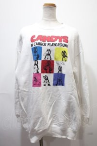 Candy Stripper / キャラクタートレーナー  白 Y-25-02-09-028-PU-TO-AS-ZY