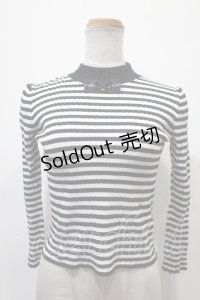 MINT NeKO / ボーダートップス  黒ｘ白 Y-25-02-09-030-HN-TO-AS-ZY