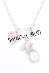 PUTUMAYO / 時計うさぎネックレス  シルバー Y-25-02-13-038-PT-AC-SZ-ZY