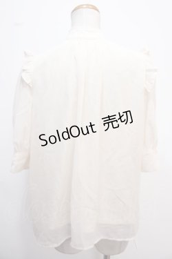 画像2: axes femme NOSTALGIE / バックリボン肩フリルブラウス  キナリ Y-25-02-13-062-AX-TO-SZ-OS