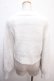 画像2: axes femme / フェザーXモールットプルオーバー  白 Y-25-02-13-106-AX-TO-SZ-ZT186 (2)