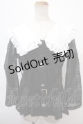 axes femme POETIQUE / 総レースシアーケープジャケット M 黒 Y-25-02-13-119-AX-TO-SZ-ZI