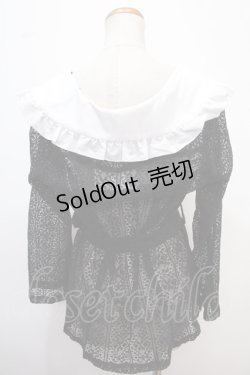 画像2: axes femme POETIQUE / 総レースシアーケープジャケット M 黒 Y-25-02-13-119-AX-TO-SZ-ZI