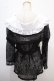 画像2: axes femme POETIQUE / 総レースシアーケープジャケット M 黒 Y-25-02-13-119-AX-TO-SZ-ZI (2)