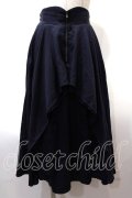 axes femme / ジップフリルスカート  紺 Y-25-02-13-156-AX-SK-SZ-ZT423