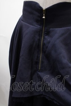 画像3: axes femme / ジップフリルスカート  紺 Y-25-02-13-156-AX-SK-SZ-ZT423