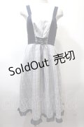 axes femme POETIQUE / チェックバイカラーキャミワンピース M 紺 Y-25-02-13-174-AX-OP-SZ-OS