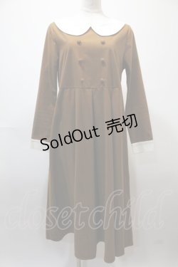 画像1: 【SALE】Favorite / 丸襟ワンピース M-L キャメル Y-25-02-13-207-LO-OP-SZ-ZT284