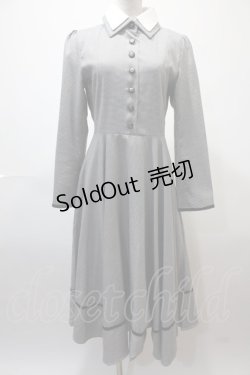 画像1: 【SALE】Favorite / 時計塔に佇む令嬢の千鳥格子クラシカルワンピ M-L ブラック Y-25-02-13-214-LO-OP-SZ-ZT439