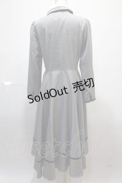 画像2: 【SALE】Favorite / 時計塔に佇む令嬢の千鳥格子クラシカルワンピ M-L ブラック Y-25-02-13-214-LO-OP-SZ-ZT439
