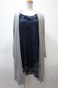 axes femme / レイヤード風チュニック  紺 Y-25-02-13-216-AX-OP-SZ-ZT381