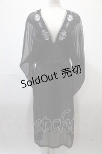Ozz On /レイヤードワンピース  黒ｘグレー Y-25-02-13-224-OO-OP-AS-ZS